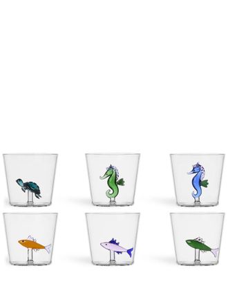 Ichendorf Marine Garden assorted tumblers (set of six) - unisex - glass - One Size - White