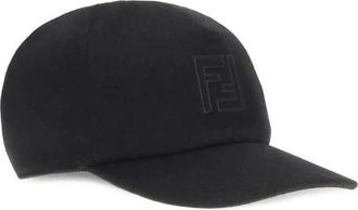 Fendi Accessoires, Heren, Zwart, ONE Size, Katoen, FF Cap