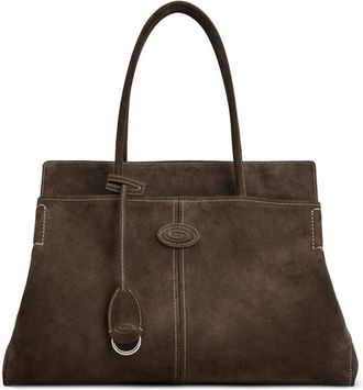 Tod's Brown Logo Medium Tote