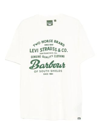 Barbour x Levis graphic-print T-shirt - men - Cotton - M - White