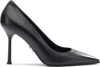Sergio Levantesi Musa 90 mm Pump - Dames - Pumps - Zwart - 37 1/2 EU - Leer - Schoenen