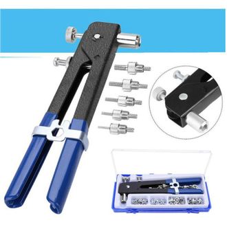 Trade Shop Trade Shop - Kit 86 Pz Rivettatrice Per Inserti Rivetti Filettati Filetti M3 M4 M5 M6 M8