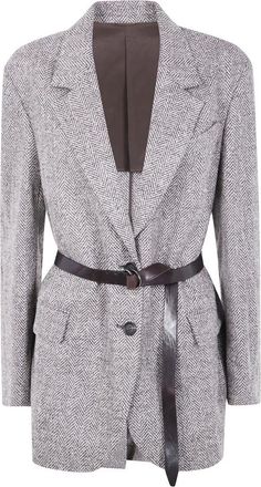 Brunello Cucinelli Dames, Jassen, Beige, Maat: XL