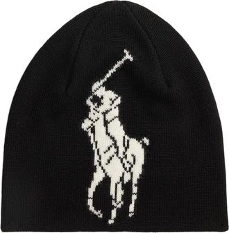 Polo Ralph Lauren wool beanie hat - Black