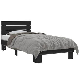 Berkfield Home Bed Frame without Mattress Black 90x200 cm