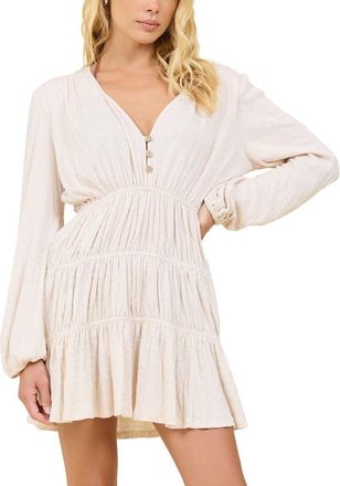 Surf Gypsy Crinkle Knit Tiered Dress