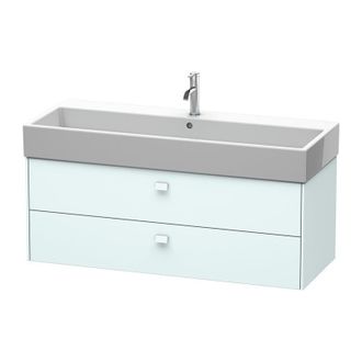 Duravit Duravit Brioso Mueble Bajo Encimera 118,4 X 45,9 Cm, 2 Cajones, Con Sif&oacute;n Y Delantal, Para Lavabo Vero Air 235012, Color (frente/cuerpo): Azul Claro D