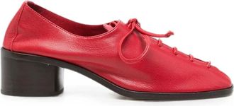 Hereu Schoenen, Dames, Rood, 39 EU, Leer, Plegada Heeled