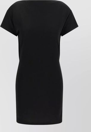 Jacquemus mistral back draped short sleeve dress