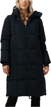 Mos Mosh Square Down Coat in Donkerblauw - Dames - Parka Jassen - Blauw - XS - Jassen