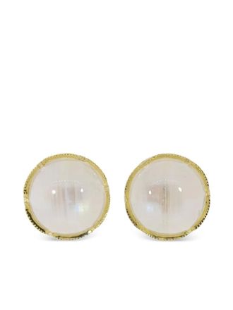 Irene Neuwirth 18k yellow gold Moonstone stud earrings - Goud