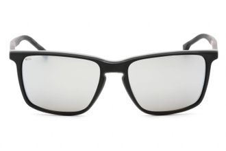 HUGO BOSS BOSS1556OS Silver Mirror Lens Sunglasses - Black