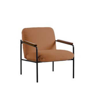 Klast Sill&oacute;n de lectura de poli&eacute;ster terracota 69 cm x 82 cm