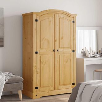 vidaXL Vidaxl - Armario Madera De Pino Mexicano Estilo Corona 2 Puertas