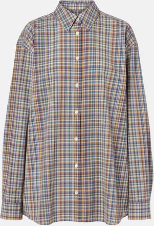 Toteme Plaid cotton poplin shirt