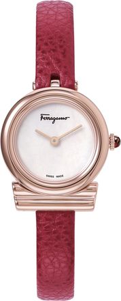Ferragamo Gancini Slim Leather Watch