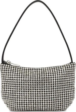 Kazar Kleine handtas met zilveren zirkonen - Dames - Schoudertassen - Grijs - ONE Size - Tassen