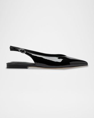 Marc Fisher Gabra Patent Leather Slingback Flats