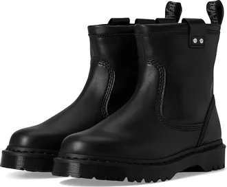 Dr. Martens Anistone Lo Leather Boots Boots Black : UK 8 (US Mens 9 - US Womens 10) Medium, Leather/Satin