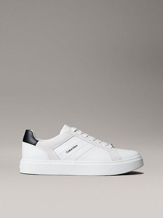 Calvin Klein Leather and Suede Flexible Sole Trainers