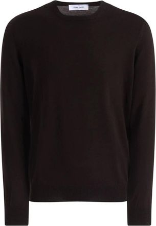 Gran Sasso Jersey de cuello redondo - Knitwear - Hombre - Marr&oacute;n - 2XL