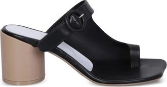 Maison Margiela 70 mm sandalen met blokhak en gespsluiting - Zwart