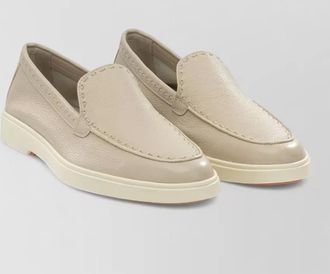 Santoni leather loafers