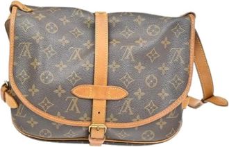 Louis Vuitton Pre-owned Cross Body Bags, female, Brown, Size: ONE SIZE Pre-owned Canvas Crossbody Bag