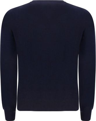 Brunello Cucinelli Mens Blue Wool Oves Aries Sweatshirt Clothing