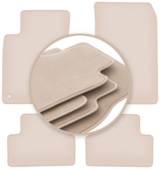OEM Alfombrillas Beige Premium Para Mercedes Cla X117 Shooting Brake, Hatchback 2013-2019