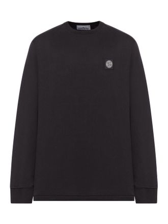 Stone Island LONG SLEEVE T-SHIRT WITH COMPASS PATCH - Stone Island - Man