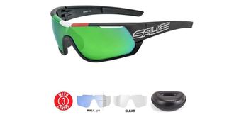Salice 016 ITA RWX 072 CL RW GRN Mens Sunglasses Black Size 134