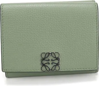 Loewe Green Leather Wallet (Tri-Fold) (Pre-Owned)