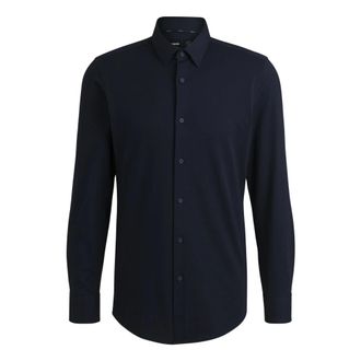 HUGO BOSS Casual Shirts - Heren - Zakelijke Overhemden - Blauw - 4XL - Overhemden