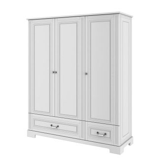 OEM Armoire 3 Portes 2 Tiroirs Bellamy Ines Blanc