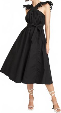 En Saison Crista Midi Dress In Black