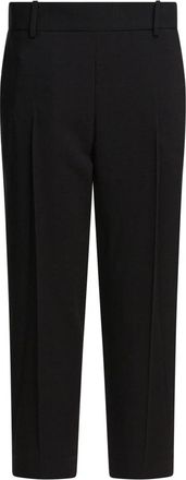 Khaite Cam Broeken - Dames - Straight fit broeken - Zwart - XS - Wol - Broeken