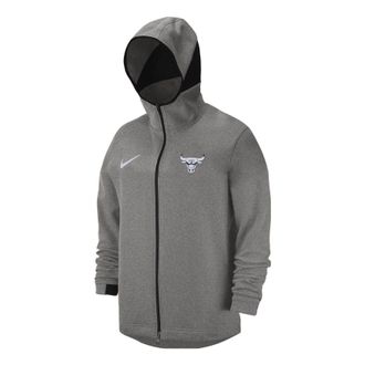 Nike NBA Chicago Bulls Dri-FIT Full Zip Hoodie Dark Heather Grey 940867-032