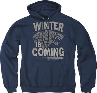 Gildan Game Of Thrones Winter Is Coming Adult Pull Over Hoodie / Hooded Sweatshirt