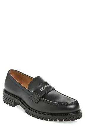 Off-white Combat Loafer in Black - Black at Nordstrom Rack, Size 8Us / 41Eu