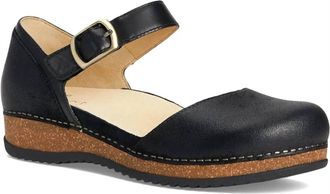 Dansko Womens Mae Flat In Black