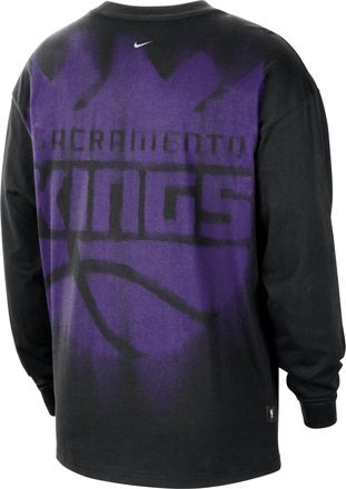 Nike Mens Sacramento Kings Standard Issue Basketball Long-Sleeve Top in Black | II5849-010