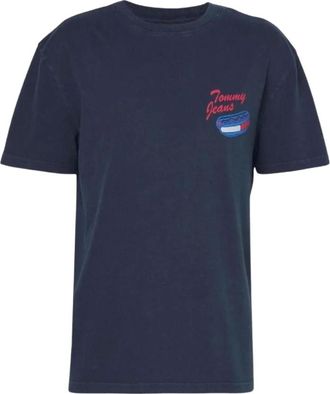 Tommy Jeans Heren, Tops, Blauw, Maat: M Katoen