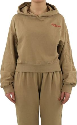 Follovers Short Hoody - Dames - Hoodies - Bruin - M - Hoodies & sweatvesten