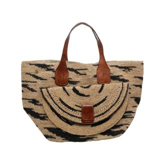 Ibeliv Tote Bags, female, Multicolor, Size: ONE SIZE Laza II Zebra