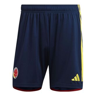 adidas Colombia National Team Home Shorts 22 Asia Sizing Navy Yellow HB9165