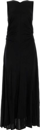 Bottega Veneta Black Jersey Long Dress