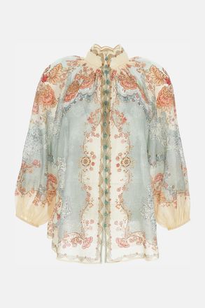 Zimmermann Blusa A Maniche Lunghe
