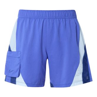 Nike Loose Big Pocket Splicing Design Sports Training Shorts Blue CU5019-430