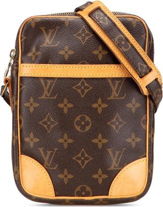 Louis Vuitton Pre-owned Womens Danube Monogram Crossbody - Brown Textile - One Size